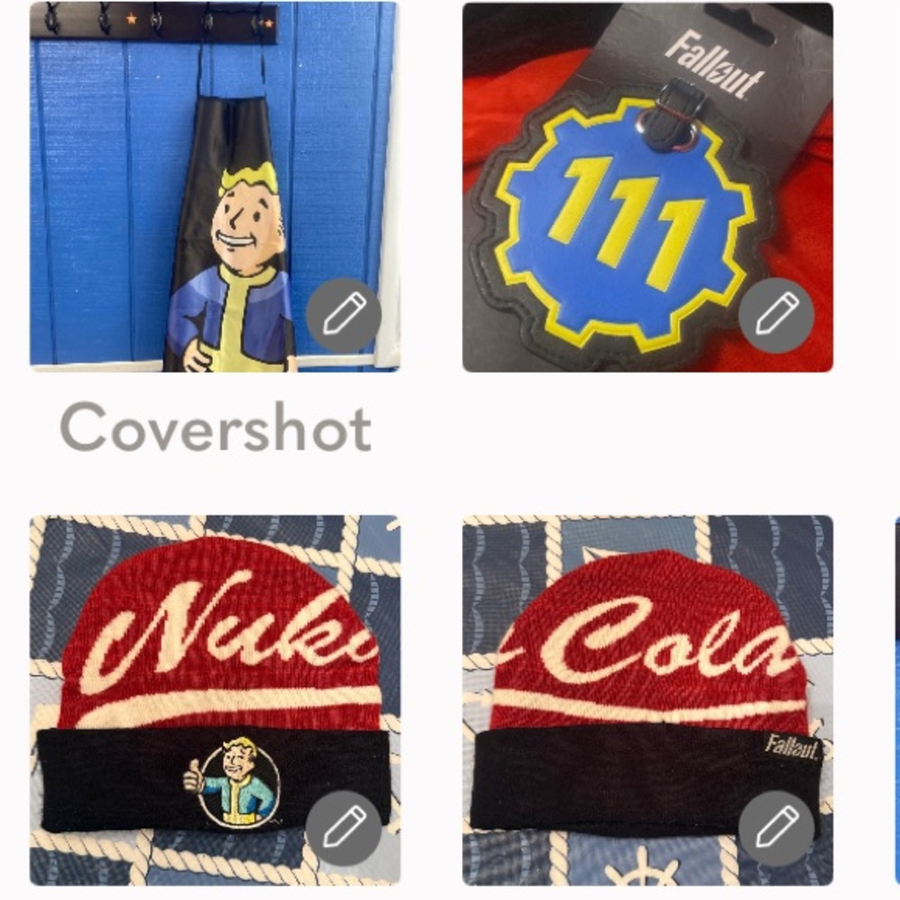 FALLOUT Boy CapNuca Cola+Boy Logo Apron szS+FallOut 111 Luggage tag 4.25”⚫️